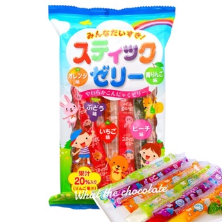 Stick Jelly เยลลี่เกล็ดหิมะรสผลไม้ ( น้ำผลไม้แท้,ไม่แต่งสี )