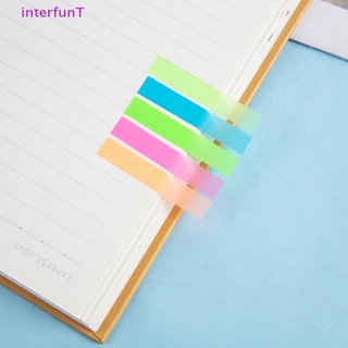 [InterfunT] สติกเกอร์ธงเรืองแสง สีโปร่งใส สําหรับติดตกแต่งเครื่องเขียน โรงเรียน สํานักงาน 300 ชิ้น