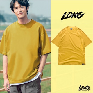 Just Say Bad ® เสื้อ Oversize Long ( รุ่นทรงแขนยาว ) สีเหลืองมัสตาร์ด  เสื้อยืด ชาย หญิง  M L / OL