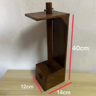 ที่แขวนทิชชู แขวนทิชชูม้วน แขวนติดผนังได้ (ทำจากไม้แก่)มีลิ้นชัก สำหรับ ใส่ไม้จิ้มฟัน หรือ อื่นๆ