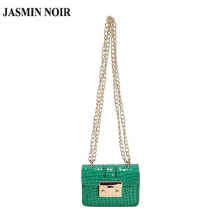 Jasmin NOIR กระเป๋าสะพายไหล่ ลายหนังจระเข้ แฟชั่นสําหรับสตรี