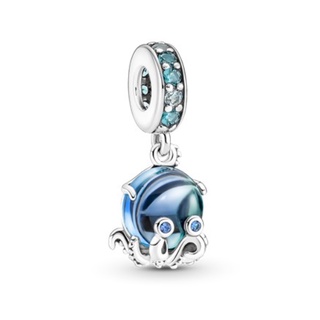 [พร้อมส่ง สินค้าแท้ 💯] Pandora Murano Glass Cute Octopus Dangle Charm