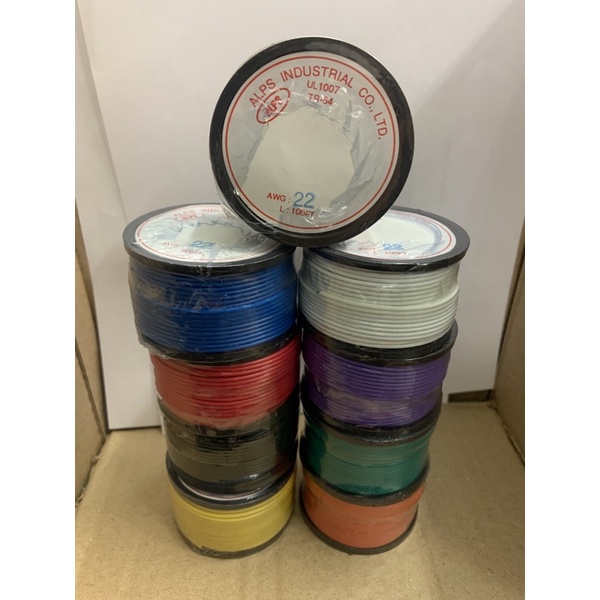 สายไฟAWG22/UL1007/100ฟุตไส้ฝอย