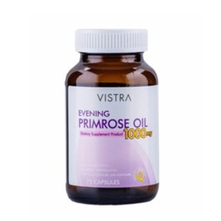 Vistra Evening Primrose 1000 mg 75 เม็ด วิสทร้า อีฟนิ่งพริมโรส 1000 มก [12360]