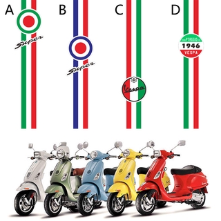 *พร้อมส่ง* สติกเกอร์ กันน้ํา สําหรับติดตกแต่งรถมอเตอร์ไซค์ VESPA