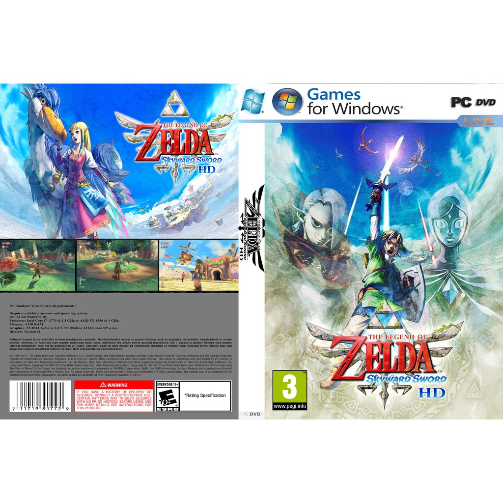 The Legend of Zelda: Skyward Sword HD+ Yuzu/Ryujinx Emus สําหรับเกมพีซี [ออฟไลน์]