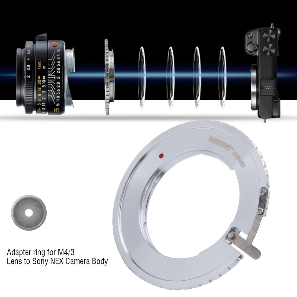 Sinhopsa อุปกรณ์เสริมสำหรับ M4 / 3 Lens to Sony NEX Camera Body Mount Adapter Ring