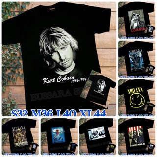 เสื้อวง NIRVANA เสื้อยืดวง COBAIN สกรีนหน้า - หลัง