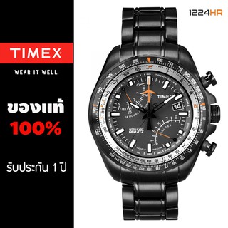 Timex Aviator Fly-Back T2P103 นาฬิกา Timex ผู้ชาย ของแท้ สายแสตนเลส รับประกัน 1 ปี 12/24HR