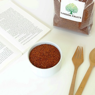 Red Quinoa เมล็ดควินัวออร์แกนิค ควินัวสีแดง สินค้ามีประโยชน์เพื่อสุขภาพ เกรด A By Garden Fruits