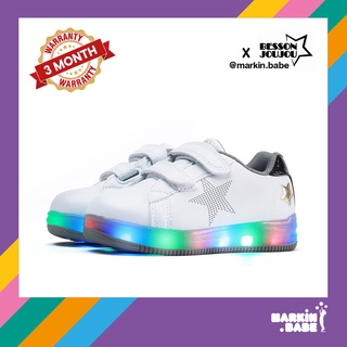 Besson Led Twins Star (Kids) 🇰🇷 รองเท้าเด็กพื้นไฟกระพริบ สุดฮิต ใส่เดิน วิ่ง เต้น เล่นเซิฟสเก็ต I MARKIN.Babe
