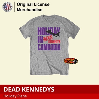 เสื้อยืดโอเวอร์ไซส์เสื้อยืด ผ้าฝ้าย แบบนิ่ม พิมพ์ลายเครื่องบิน DEAD KENNEDYS สไตล์พังก์ร็อค ของแท้ นําเข้าจากพรีเมียม เห