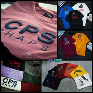 CPS เสื้อยืด CHAPS  Cotton100% (CPS-ปักนูน)