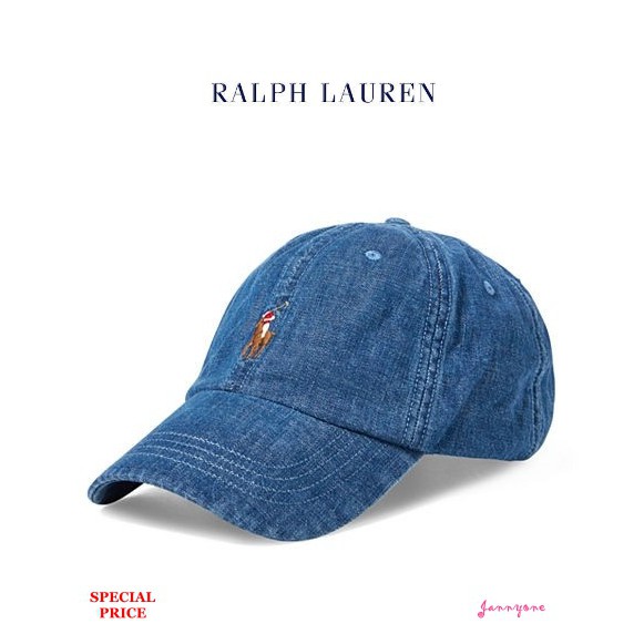 RALPH LAUREN DENIM BASEBALL CAP