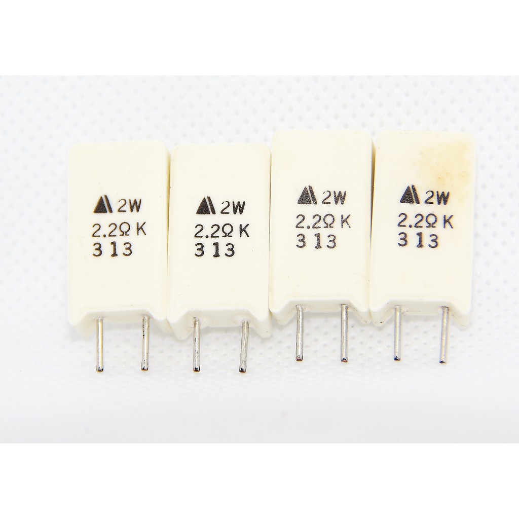 2.2 Ohm ตัวต้านทานแบบไวร์วาวด์  2.2 Ohm 2W 10%  Cement Resistor