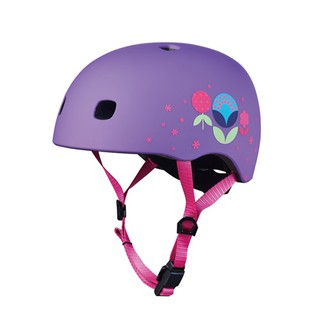 Micro - Helmet Floral Purple หมวกกันน็อคสำหรับเด็กเลือกขนาดได้ size S