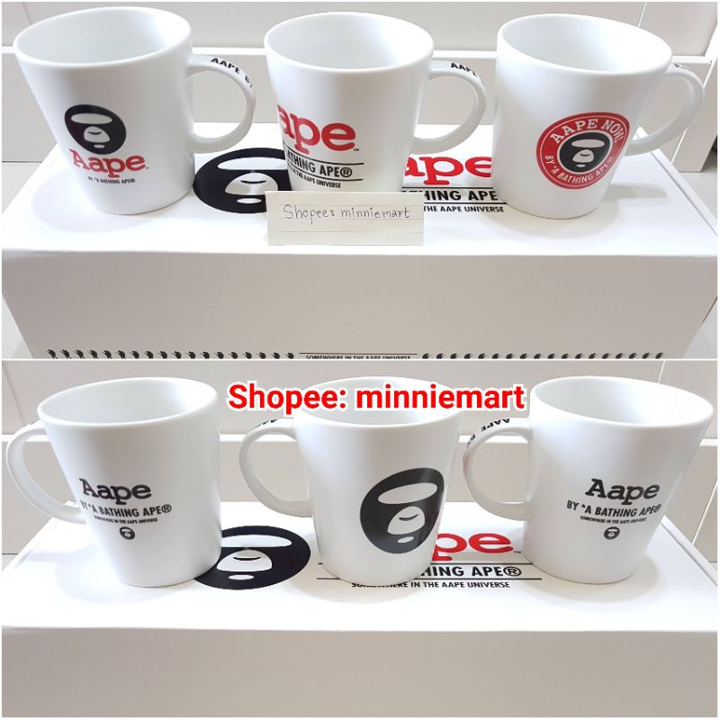 เซ็ตแก้ว mug 3 ใบ Aape BY A BATHING APE