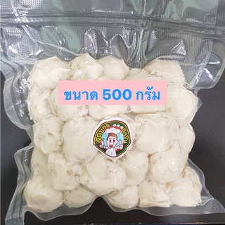 ลูกชิ้นเอ็นหมูแท้ 100% (ขนาด 500 กรัม) สดใหม่ ไม่ใส่สารกันบูด พร้อมน้ำจิ้มสูตรโบราณรสเด็ด