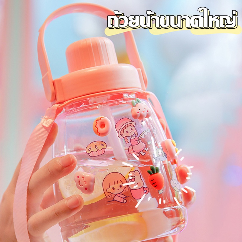 A620ขวดน้ำพลาสติกแบบพกพา ขวดน้ำสไตล์สปอร์ต ความจุ 1.1ลิตร(BPA FREE)พลาสติก PC
