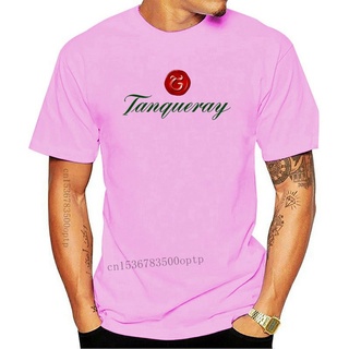 เสื้อยืดแขนสั้น พิมพ์ลายโลโก้ Tanqueray Gin สีขาว คุณภาพสูง!S-5XL