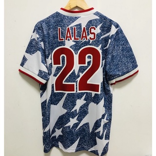 เสื้อกีฬาแขนสั้น ลายทีมชาติฟุตบอล LALAS 8 STEWART 10 WEGERLE 1994 USA ชุดเยือน สไตล์วินเทจ คลาสสิก # 22