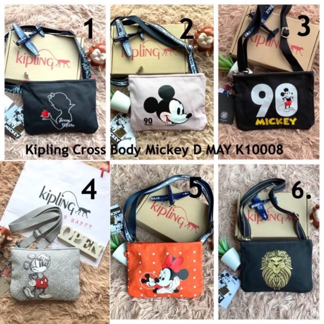 💕Kipling Cross Body Mickey D MAY K10008
