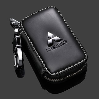 Mitsubishi มิตซูบิชิ พวงกุญแจ กระเป๋ากุญแจ รถยนต์ Leather PU