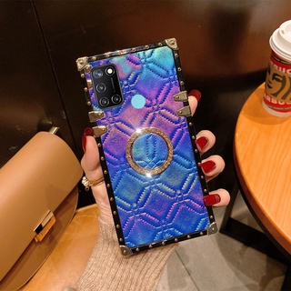 Yjd เคส Realme 7 Pro 6 Pro X50 Pro 5 Pro XT K5 X2 X K3 ความรู้สึกสี ลายสก๊อต เพชร ตัวยึด เคสโทรศัพท์ กันกระแทก