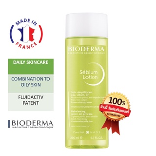 พร้อมส่ง (Exp.03/24) Bioderma Sebium Lotion 200ml โทนเนอร์น้ำตบสำหรับคนหน้ามัน เป็นสิวง่ายแพคเกจยุโรป