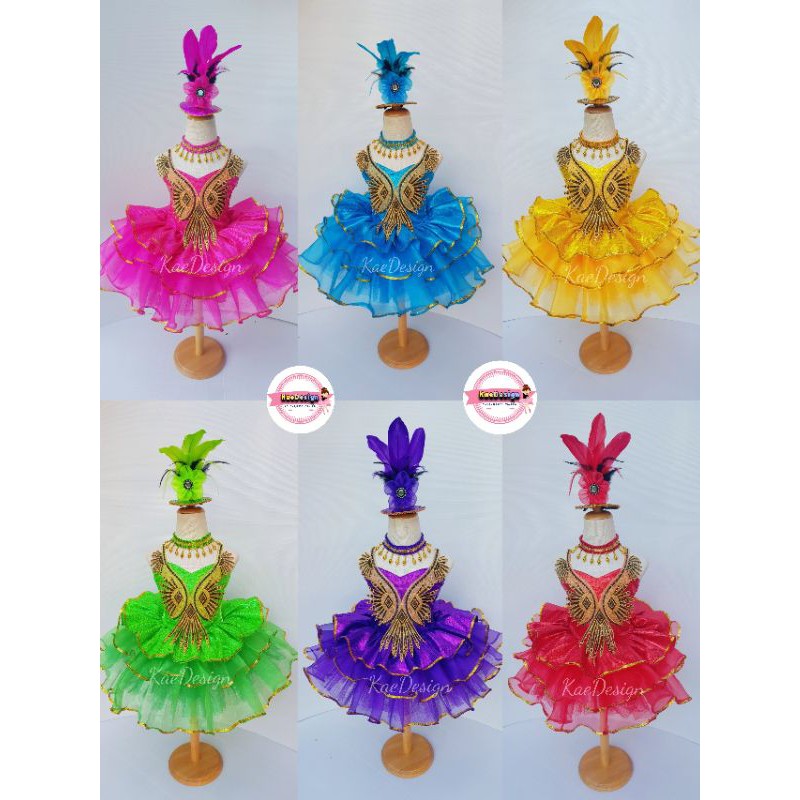 พร้อมส่ง ชุดเดรสคอดำทอง ชุดดรัมเมเยอร์เด็ก เชียร์ลีดเดอร์เด็ก แดนส์เซอร์เด็ก