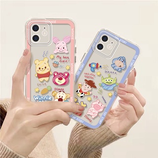 Lurrova เคส OPPO A16 A15 A54 Reno 7Z 5G Reno 6Z 5G เคส Realme C11 2021 Realme C35 C3 A5S Reno 5 5G Reno 6 5G Reno 7 5G Reno 4 4G A16K A9 2020 A31 A93 A92 A95 A74 A7 A12 A3S A76 A94 A96 F11 Pro เคสโทรศัพท์การ์ตูนน่ารัก