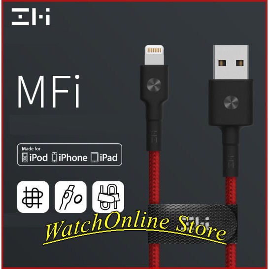 สายชาร์จเร็วเคลือบไฟเบอร์ Xiaomi kevlar - ZMI (มาตรฐาน MTI)