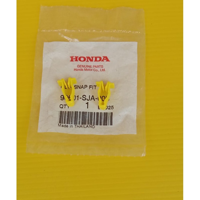 90601-SJA-003 คลิ๊ปล๊อคเฟรม,คลิ๊ปยึดชุดสี HONDA PCX150,MSX125, CLICK 125-150i(สีเหลือง)ได้2ตัว