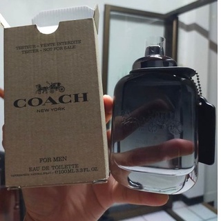 100ml Coach For Men EDT 100ml. หัวสเปรย์ กล่องซีล น้ำหอม เปิดด้วยกลิ่นมอบความหอมสดชื่น กระปรี้กระเปร่า มีชีวิตชีวา