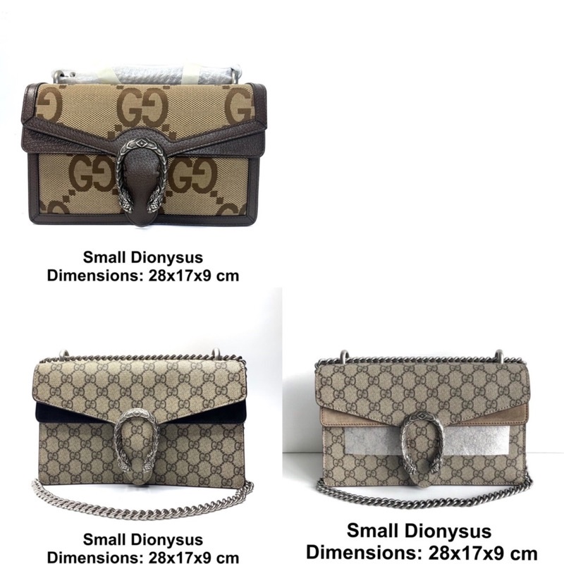 💥สอบถามstockก่อนกดสั่ง💥 Gucci small dionysus black beige GG jumbo ขนาดปกติ กระเป๋ากุชชี่ ของแท้ ส่งฟรี EMS ทั้งร้าน