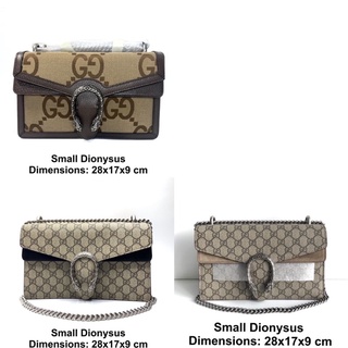 💥สอบถามstockก่อนกดสั่ง💥 Gucci small dionysus black beige GG jumbo ขนาดปกติ กระเป๋ากุชชี่ ของแท้ ส่งฟรี EMS ทั้งร้าน