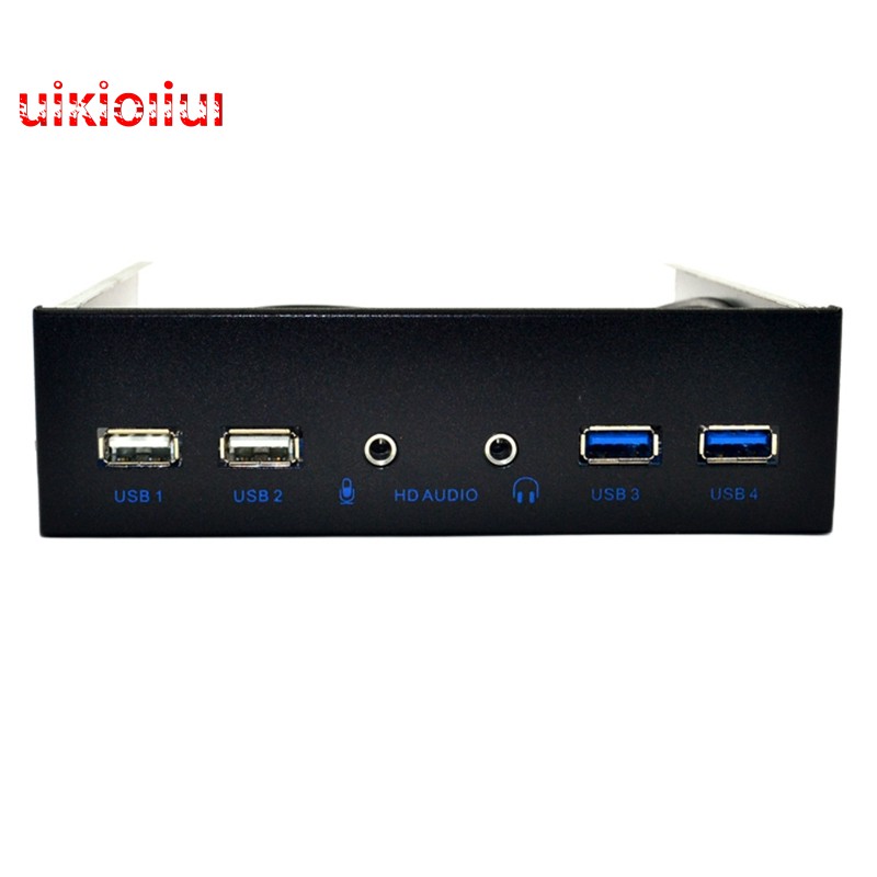 5 25 Inch Desktop Pc Case Internal Front Panel Usb Hub 2 Ports Usb 3 0 And 2 Ports Usb 2 0 With