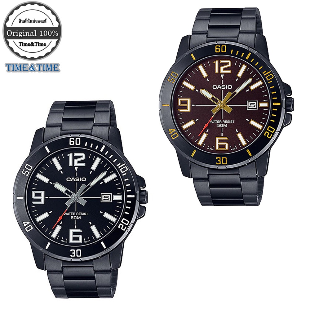 CASIO นาฬิกาข้อมือ รุ่น MTP-VD01B - timeandtime - ThaiPick