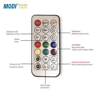 MODI ไฟห้อยระย้า 12สี14หลอด ไฟสตริง RGB light บลูทูธ Bluetooth ไฟตกแต่งปีใหม่ คริสมาส ร้านกาแฟ