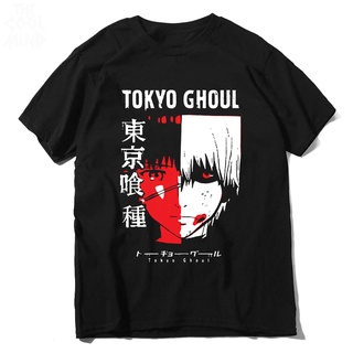 T-shirt เสื้อยืด พิมพ์ลายอนิเมะ DISTRO TOKYO GHOUL KANEKI RED S-5XL