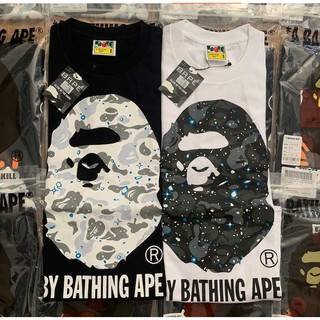 ใหม่ BAPE A Bathing Ape เสื้อยืดแขนสั้นลําลอง เรืองแสง แฟชั่นสําหรับผู้ชาย และผู้หญิง