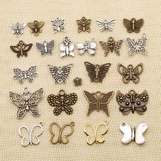 Small Butterfly Charms For Jewelry Making Handmade Diy.