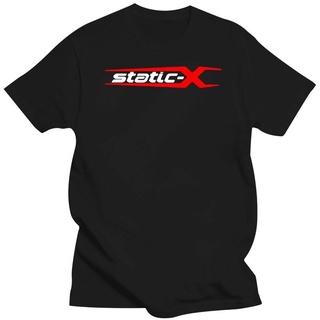 ใหม่ เสื้อยืดผ้าฝ้าย พิมพ์ลาย STATIC X 3 2022 EM31 2022