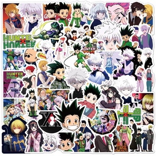 สติ๊กเกอร์ Anime Hunter × Hunter 50 ชิ้นสําหรับตกแต่งสเก็ตบอร์ดรถจักรยานยนต์แล็ปท็อป