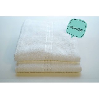 ผ้าขนหนู COTTON 100% ราคาโรงงาน ขนาด 15*30 สีขาว