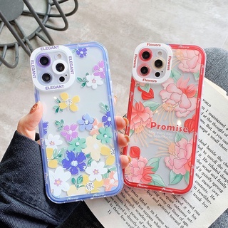 For VIVO Y16 Y21 Y21s Y33s Y20i Y20sG Y12s Y15S Y12 Y15 Y17 Y19 Y75 S1 Y30 Y51 V15 V20 X50 Pro V23 V23e Flower Soft Case Camera Lens Full Transparent Cover | DFC001