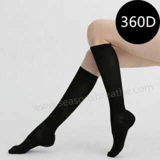 ~LEG TALK~ ถุงน่องขาเรียว แบบสั้น (360D) - สีดำ