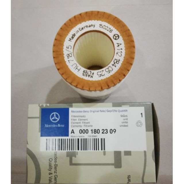 กรองน้ํามันเครื่อง MERCEDES BENZ W210 V6(A0001802309)(เอ1121840525)(HU718/5)