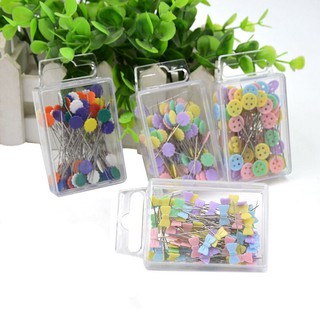 Patchwork Craft Flower Button Head Pins Quilting Tool