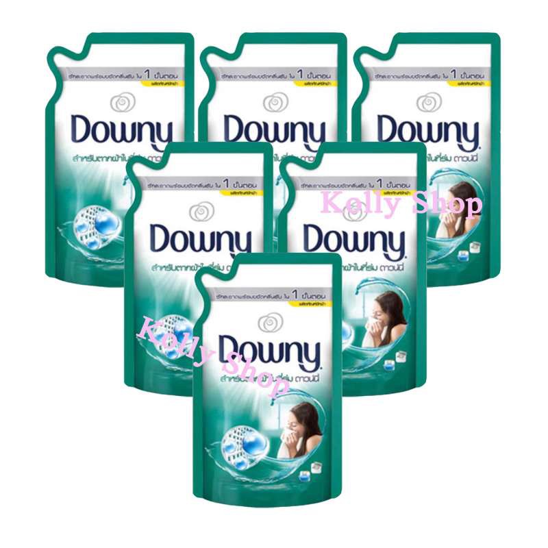 Downy ดาวน์นี่ซักผ้า สูตรตากผ้าในร่ม (ถุงเติม) 600 มล. ( 6 ถุง)